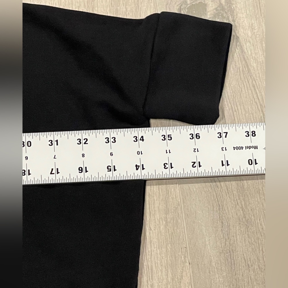 Aakasha Extravagant Black Casual Oversize Loose Dress 3/4 Sleeves Tunic — image 5 of 8